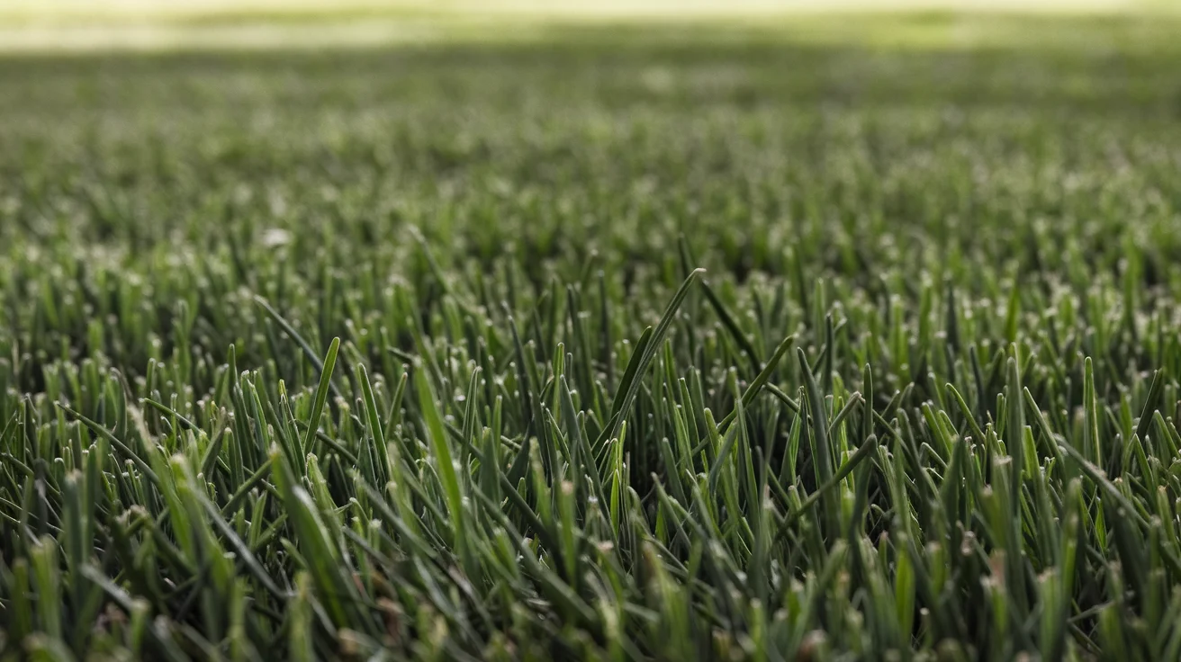 Lush Kentucky Bluegrass lawn showing deep emerald green color and fine texture