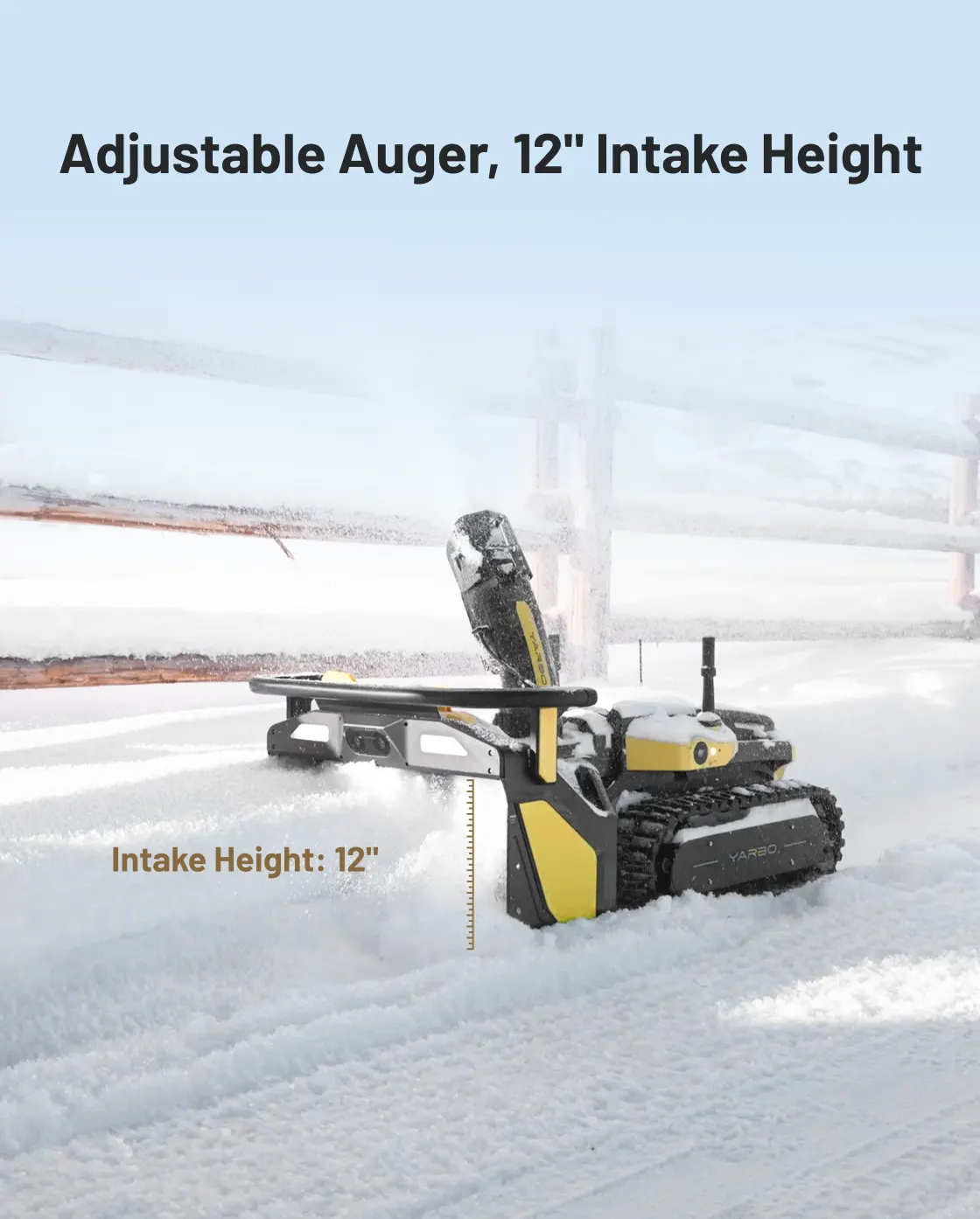 Yarbo Snow Blower auger and intake detail